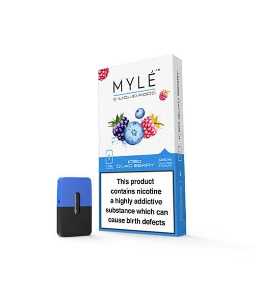 Iced Quad Berry Vape Pods by MYLE
